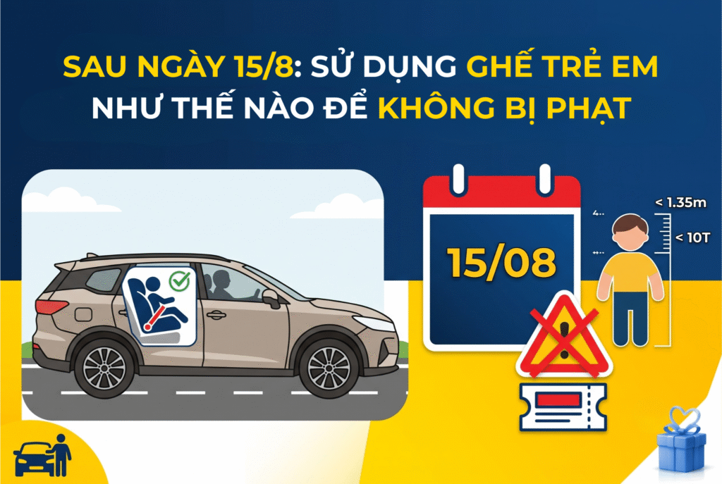 ghế trẻ em theo nghị định 168
