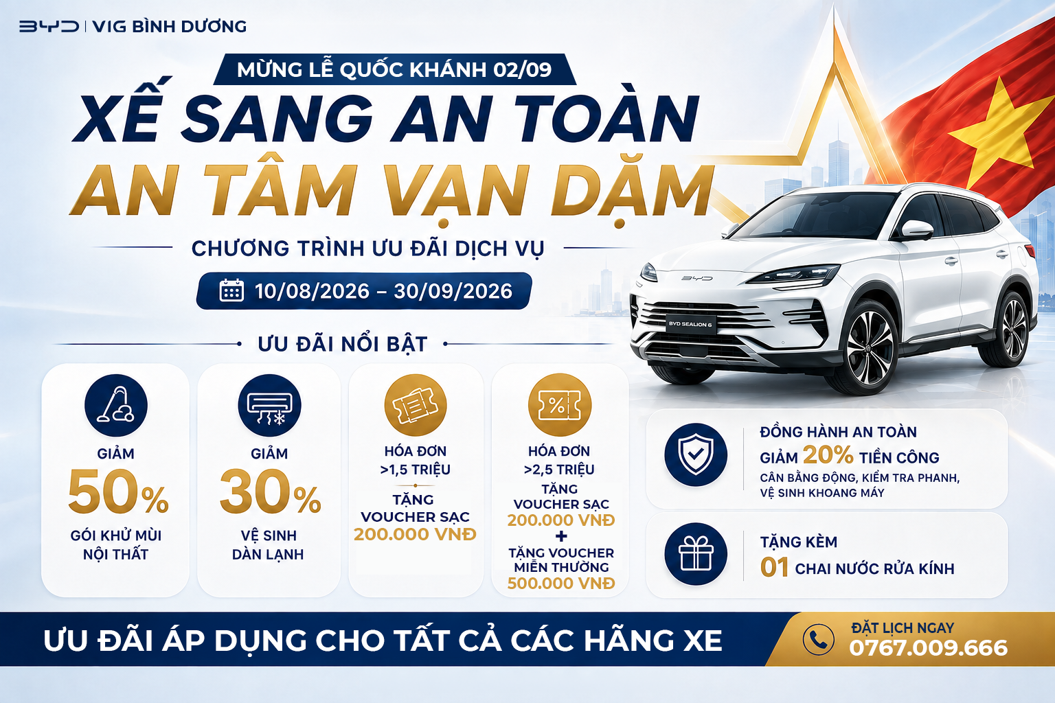 Ưu Đãi Dịch Vụ Ô Tô Bình Dương